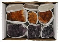 Box Set of Amethyst, Citrine, Crystal Quartz