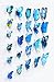3D Butterfly 12PCS for Blue and 12 PCS For Purple Stickers Making Stickers Wall Stickers Crafts Butterflies