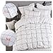 karever Boys Black and White Big Grid Plaid Bedding Sets Wonky Checkered Duvet Cover Set Queen Girls 100 Cotton 3 Piece Reversible Zipper Lightweight Full Soft