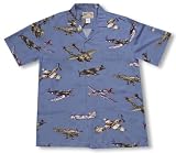 Fighter Airplanes World War II Men's Hawaiian Aloha Shirt