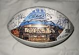 2010-11 Green Bay Packers Team Signed Super Bowl XLV Logo Football W/PROOF, Picture of The Players Signing For Us, Super Bowl XLV Champions, Aaaron Rodgers, Charles Woodson, James Starks, Mike McCarthy, Donald Driver, Greg Jennings, Clay Matthews, And Many More