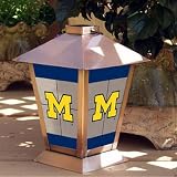 MICHIGAN WOLVERINES 11 PATIO CANDLE LANTERN