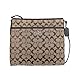 Coach 12CM Signature File Bag - Khaki/Mahogany