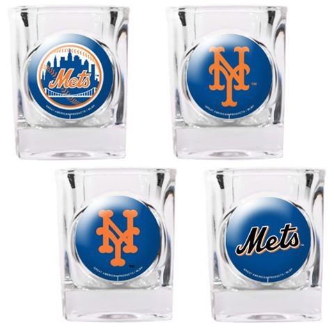 New York Mets NY Shot Glasses Set of 4