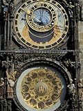 Astronomical Clock, Town Hall, Old Town Square, Prague, Unesco World Heritage Site, Czech Republic Stretched Canvas Poster Print by Upperhall , 18x24