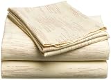 Pike Street Ultra Soft King Sheet Set, Linear Desert Rose