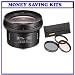 Sony SAL-20F28 20mm f/2.8 Wide Angle Lens for Sony Alpha Digital SLR Camera + Tiffen 55mm 3pc Filter Kit