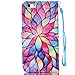 iPhone 6S Plus Case,iPhone 6 Plus Cover,JanCalm [Wrist Strap Design][Kickstand] Pattern Premium PU Leather Wallet [Card/Cash Slots] Flip for iPhone 6/6S PlusIncluding-ONE Crystal Pen(Water Lily)