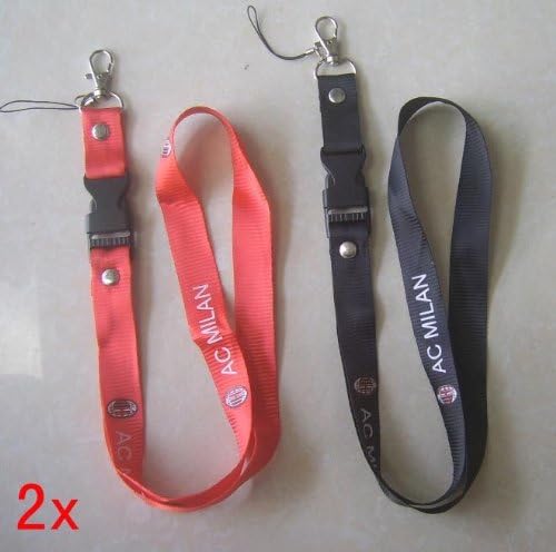 2 x Lanyard Key Chain Keyring Holder AC MILAN L1MR