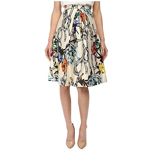 tibi ボトムス スカート Pleated Skirt Cream Mult [並行輸入品]