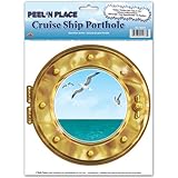 Cruise Ship Porthole Peel 'N Place 12" x 15" Sh 1/Pkg