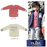 【SiShuNon/FARM】ファーム キッズ Thankyou ありがとう トレーナー ホワイト 90cm