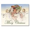 Snow Angels - Box Set of 12 Christmas Greeting Cards and matching patterned envelopes