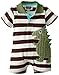 Mud Pie Baby Boys' Dino Polo One Piece