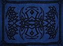 Tribal Sarong - Black Knot on Blue