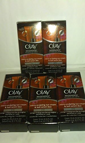 (5 PACK) OLAY REGENERIST MICRO-SCULPTING EYE CREAM &amp; LASH SERUM DUO