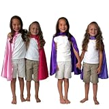 Girls Best Friends Pink, Hot Pink, Purple, Lavender, Princess Dressup Halloween Costume 4 Capes