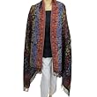 Jamavar Shawl Jacquard Wool Accessory 80 x 40 inches
