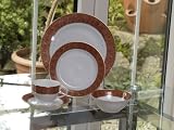 Paloma Rust 20 Piece Dinner Set - 4 Place Setting