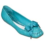Merona Turquoise Meghan Bow Moccasins - 5.5