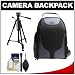 Bower Pro Digital SLR Photography BackPack + Tripod + Cleaning Kit for Canon EOS 7D, 5D Mark II III, 60D, Rebel T3, T3i, Nikon D3100, D3200, D5100, D7000, D800, A35, A55, A57, A65, A77 Digital SLR Cameras
