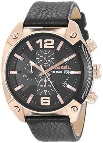Diesel Men's DZ4297 Overflow Analog Display Analog Quartz Black Watch