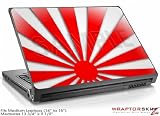 Medium Laptop Skin Rising Sun Japanese Red