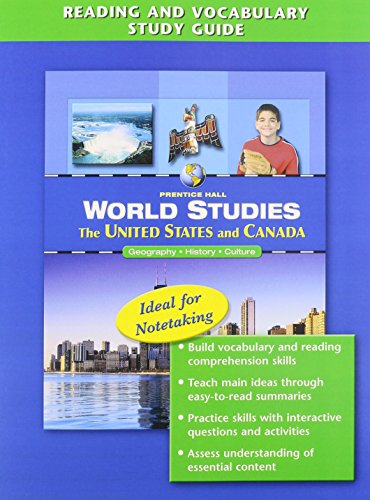WORLD STUDIES THE UNITED STATES AND CANADA READING AND VOCABULARY       STUDY GUIDE 2008C