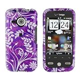 Premium - HTC Droid Eris/S6200 Purple Flower Cover - Faceplate - Case - Sna ....