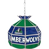 Minnesota Timberwolves NBA 16 inch Tiffany Style Lamp - Game Room Products Tiffany Lamps NBA