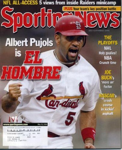 Sporting News May 26, 2006 Albert Pujols/St. Louis Cardinals, Joe Buck, Nascar, NHL Playoffs, NBA Playoffs