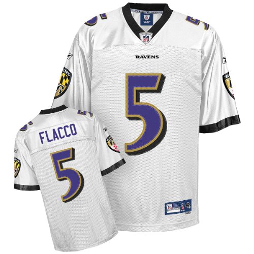 Reebok Baltimore Ravens Joe Flacco Youth Premier White Jersey Small