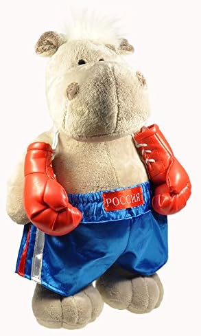 Hippo the Boxer Soft Plush Toy 12in (30cm)