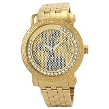 Just Bling Men's JB-6211-C Inferno Gold-Tone Multi-Function Diamond Watch