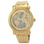 Just Bling Men's JB-6211-C "Hendrix" Gold-Tone Multi-Function Diamond Watch