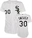 Nick Swisher Majestic MLB Home Pinstripe Authentic Chicago White Sox Jersey - 52 (XX-Large)
