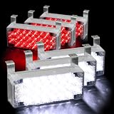 132 LED Emergency Warning Flashing Strobe Lights with 3 Mode Controller - White &... by HK5