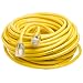 Yellow Jacket 2806 10/3 Heavy-Duty 15-Amp SJTW Contractor Extension Cord with Lighted End, 100-Feet