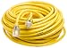 Tools & Hardware : Woods 2806 Yellow Jacket 100-Foot 10/3 SJTW Yellow 15 Amp/125 Volt Rated Outdoor Extension Cord with PowerLite Plug