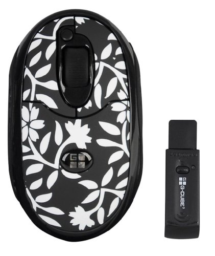 G-Cube Schnurlose Mini USB Maus Black&White Secret Garden Preisvergleich
