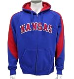 Kansas Jayhawks Men's Varsity Full Zip Fleece Hoodie
