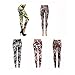 Wholesale Floral Leggings for Women Flower Print Design Pattern, 5-Pack