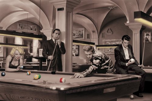 Empire 377081 Consani Chris Game Of Fate Gem&auml;lde Poster Marilyn Monroe Humphrey Bogart James Dean Elvis 91.5 x 61cm