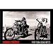 Easy Rider Movie (Dennis Hopper & Peter Fonda on Motorcycles, Black) Maxi Poster Print - 61x91 cm