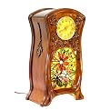 Oak Clock Furniture Lamp