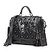 Jonon Women's Genuine Leather Sheepskin Studded Skull Shoulder Bag Crossbody Bag