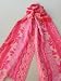 SILK SHAWL WITH FRINGED DETAIL IN RED WITH ORANGE CRUSH