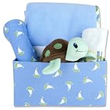 Trend Lab Fabric Box Gift Set, Nantucket Blue