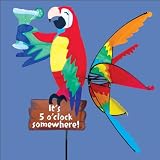5 O'Clock Somewhere Parrot Outdoor Lawn Wind Spinner