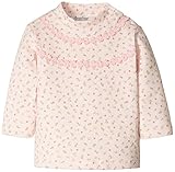 《H28年秋冬物》(日本製) Pample Mousse(パンプルムース) 接結小花プリントモールレース付トレーナー 90cm/PK NO.DP-63259